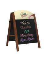 Premier A-Board (Large 710 x 1012) (HPL Reversible Panel) (Wood Effect)