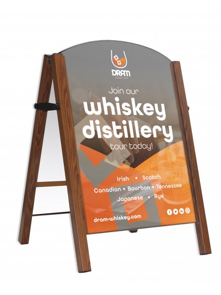 Premier A-Board (Small 542 x 763) (ACM Reversible Panel) (Wood Effect)