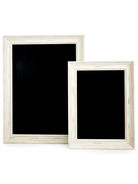 White Framed Chalkboards A2