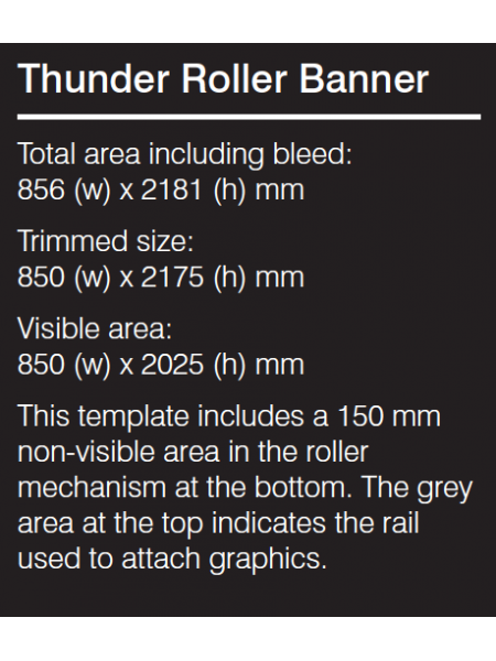 Thunder double sided Banner NOT PRINTED