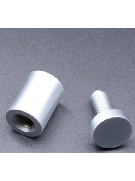 SATIN SILVER  Stand off 13mm diax19 mmH