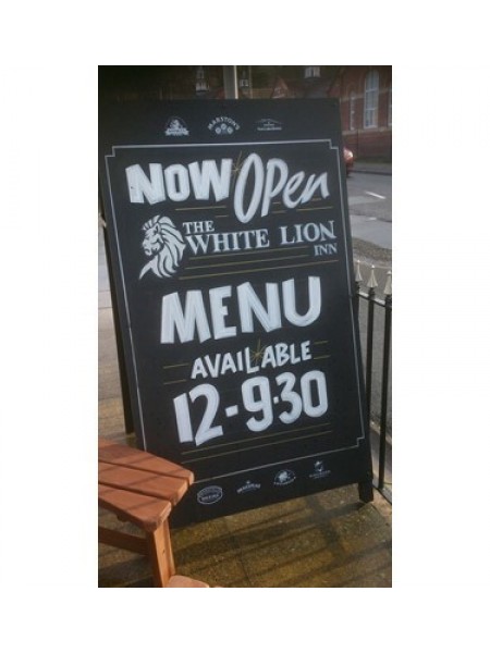 A Frame chalkboards  4ft high