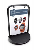 Eco-Swinger pavement sign - (Black frame) PRINTED